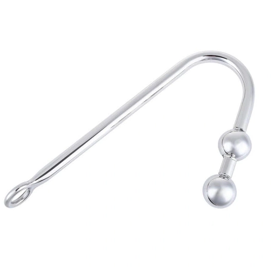 Two Balls Stainless 4417 Pleasurable Hook Anal Steel 0318